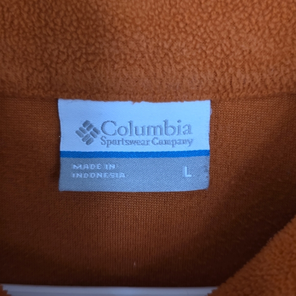 Columbia Burnt Orange Fleece Top - Picture 2 of 3